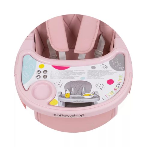 Chipolino Candy Shop multifunkciós etetőszék - Flamingo 