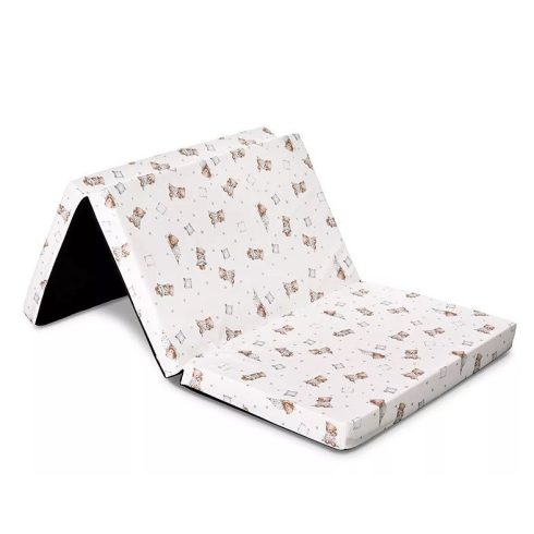Lorelli összehajtható matrac 60x120x5 - Bear And Pillow Beige 