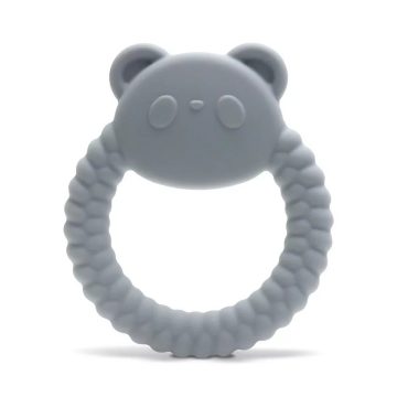 Lorelli Panda természetes szilikon rágóka - Grey
