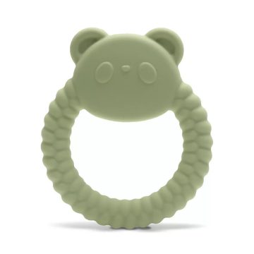 Lorelli Panda természetes szilikon rágóka - Fresh Green 