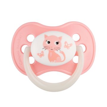  Canpol babies cseresznye alakú szilikon cumi 6-18 m rózsaszín cica