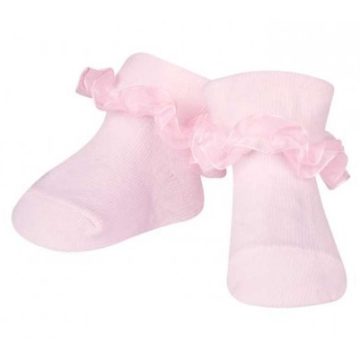 Yo! Baby pamut zokni csipkés rózsaszín 6-9 hó