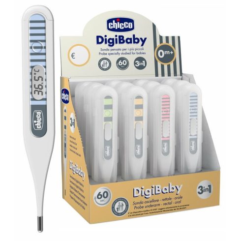 Chicco Digi Baby digitális hőmérő - Kék csíkos