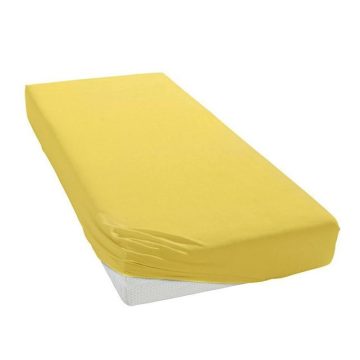   Baby Shop pamut,gumis lepedő 60*120 - 70*140 cm-es matracra használható - mustársárga