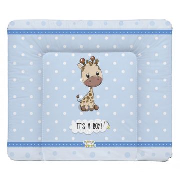   Babastar puha pelenkázó lap 85*75 cm - It's a boy ! zsiráf kék