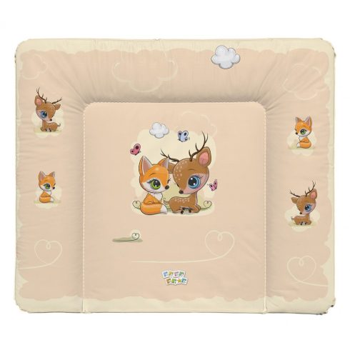 Babastar puha pelenkázó lap 75*72 cm - Beige őzike & róka