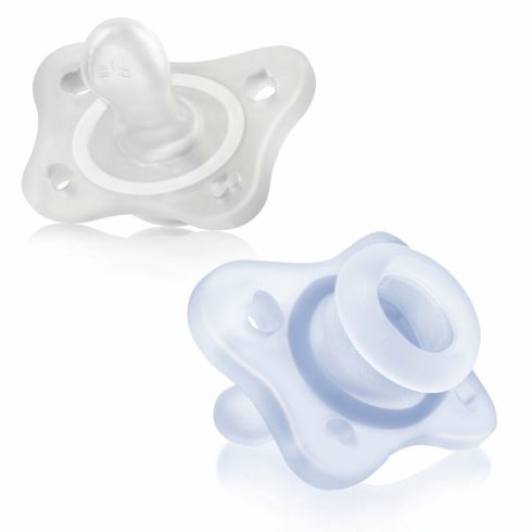 Chicco PhysioForma®  Mini Soft szilikon cumi 0-2 hó, 2 db kék