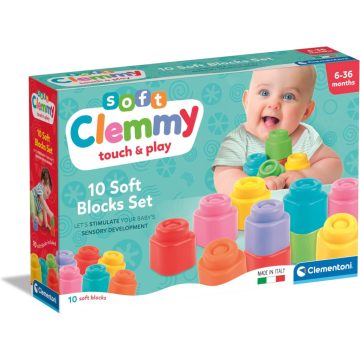 Clementoni: Clemmy 10 db-os puha kockák