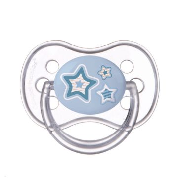   Canpol babies nyugtató szilikon cumi szimmetrikus  0-6 hó - kék csillag