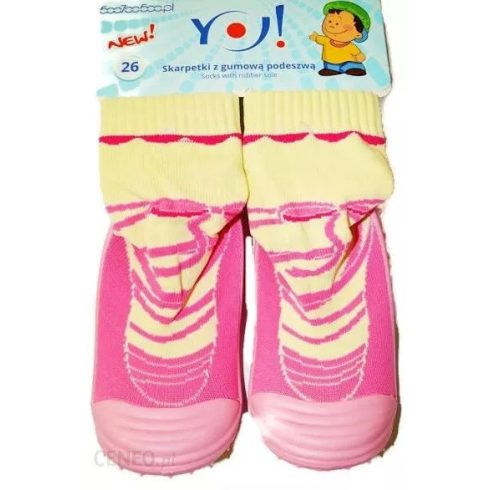 YO! Lány zoknicipő 26-os rózsaszín