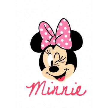 Disney pamut,gumis lepedő - fehér Minnie