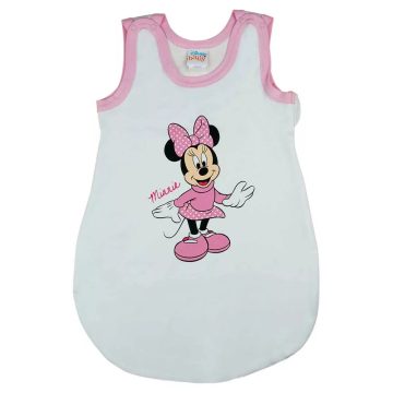   Ujjatlan vékony nyári hálózsák Minnie egér mintával fehér 1 TOG (56)