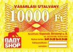10.000Ft értékű Baby Shop Kaposvár ajándék utalvány