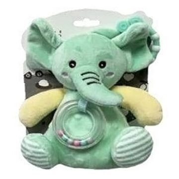 Tulilo plüss zenélő játék - zöld elefánt