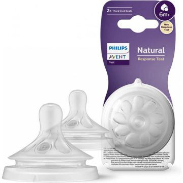   Philips AVENT SCY966/02 Natural Response etetőcumi 6 sűrűbb ételekhez 6hó+, 2 db