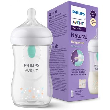   Philips AVENT Natural Response with Airfre 260 ml cumisüveg 1hó+ csillagok