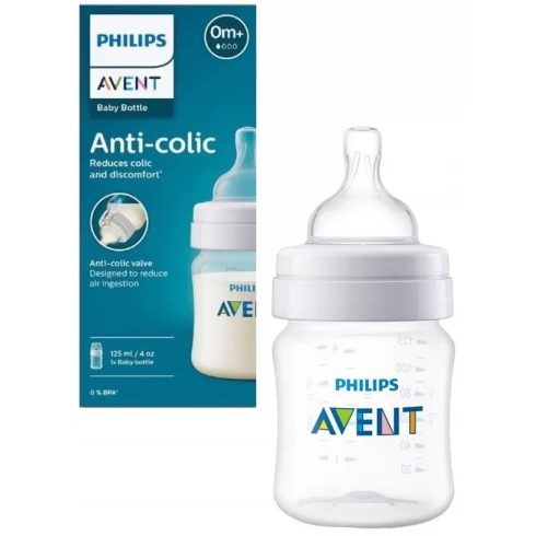 Philips AVENT Hasfájáscsökkentő cumisüveg
SCY100/01 125 ml 0+