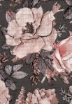 1db-os színes,mintás textil pelenka - barna nagy rózsa