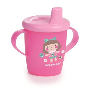   Canpol babies Non-spill cup TOYS 250 ml  csöpögésmentes itatópohár kislány