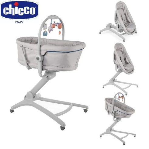 Chicco Baby Hug Air 4in1 bölcső-pihenő-etetőszék-fotel  0h + Glacial