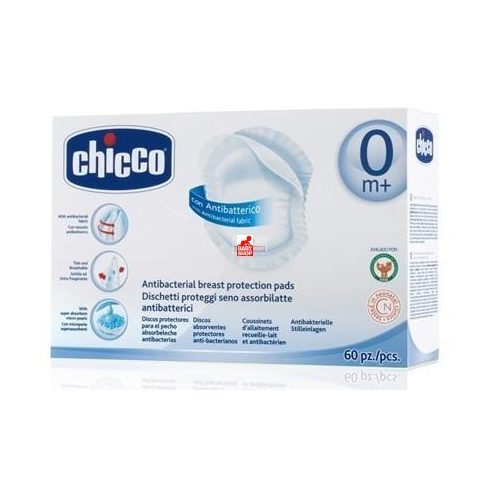Chicco antibakteriális, eldobható melltartóbetét - 60db