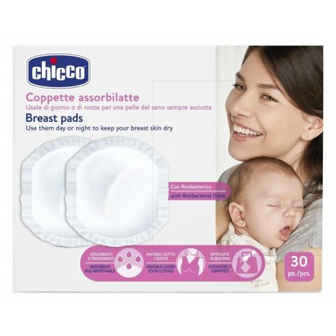 Chicco antibakteriális, eldobható melltartóbetét - 30db