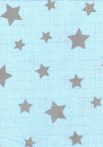 1db-os mintás pelenka - kék/szürke csillagok