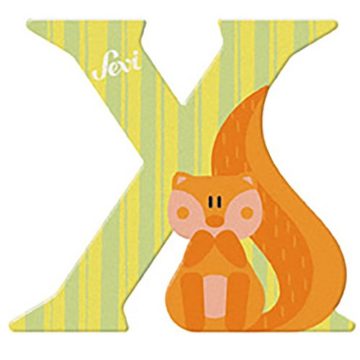 Sevi Fa betű állatos - X sárga