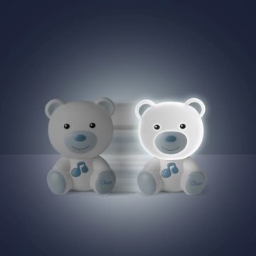 Chicco Dreamlight maci, zenélő éjszakai fény - kék
