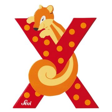 Sevi Fa betű állatos - X piros 